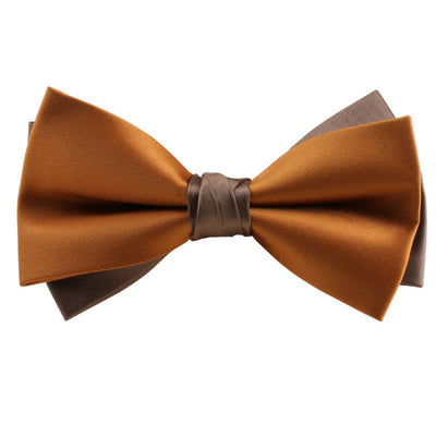 Men's Asymmetrical Two Tone Bow Tie