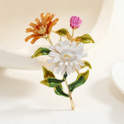 Women's Creative Floral Daisy Brooch