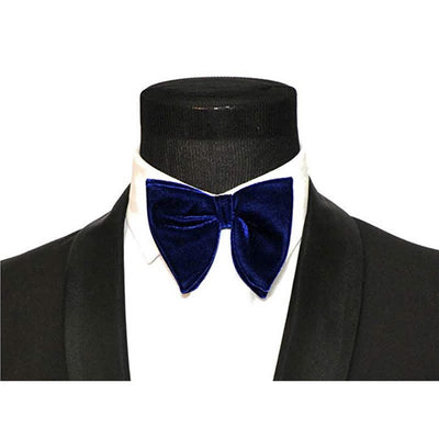 Men's Gentleman Oversize Droopy Velvet Bow Tie