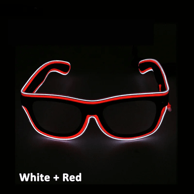 Double Colors Decorative Party Glowing LED Glasses