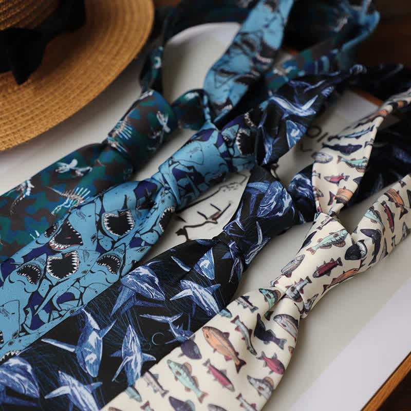 Men's Colourful Prehistoric Creatures Necktie