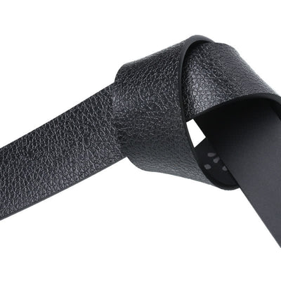 Men's Business Automatic Buckle Black Leather Belt