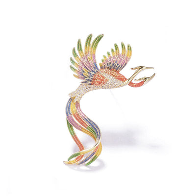 Women's Flying Two Headed Phoenix Brooch