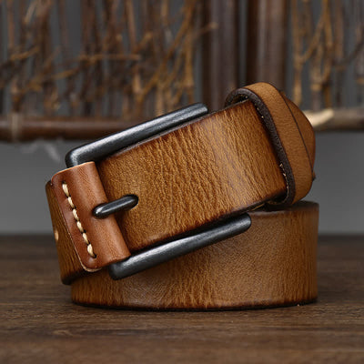 Men's Stylish Retro Glossy Cowboy Leather Belt