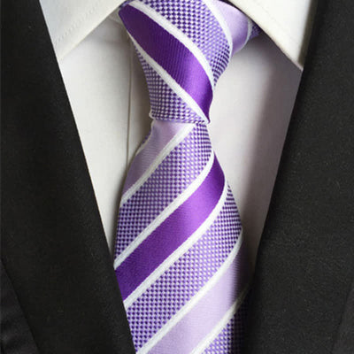 Men's Classy Colorful Striped Necktie