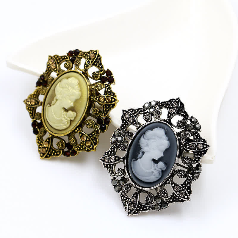 Women's Classic Cameo Victorian Brooch