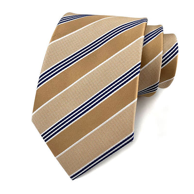 Men's Traditional Repp Striped Office Necktie