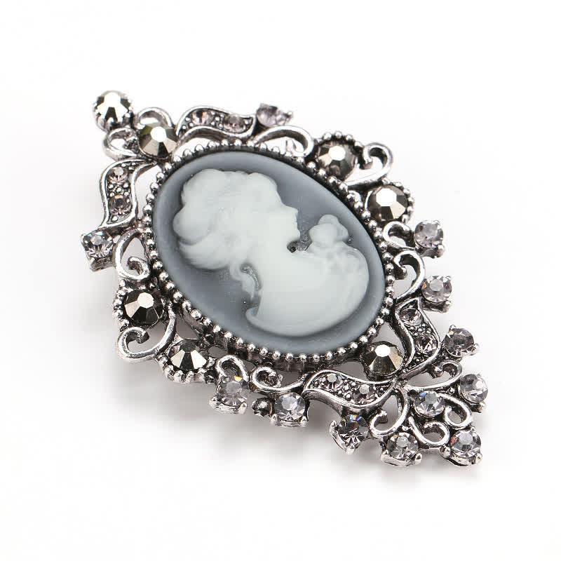 Women's Palace Beauty Queen Cameo Brooch