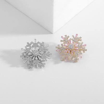 Women's Rotatable Snowflake Brooch