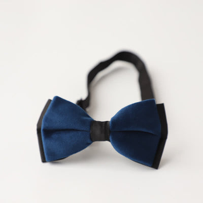 Men's Luxury Velvet Rhinestone Inlaid Wedding Bow Tie