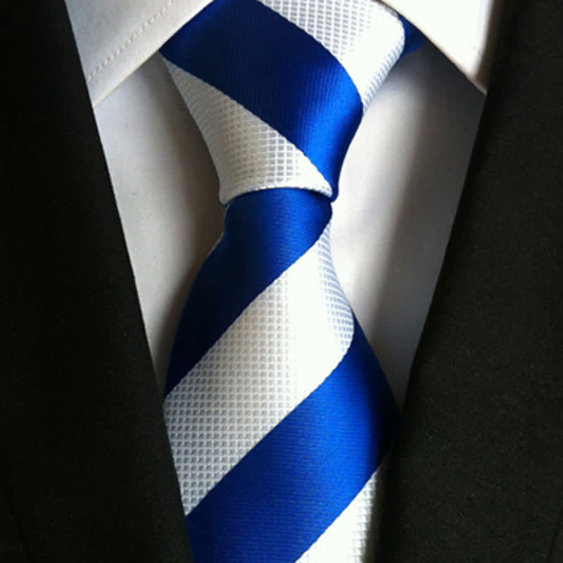 Men's Peppy Block Striped Necktie