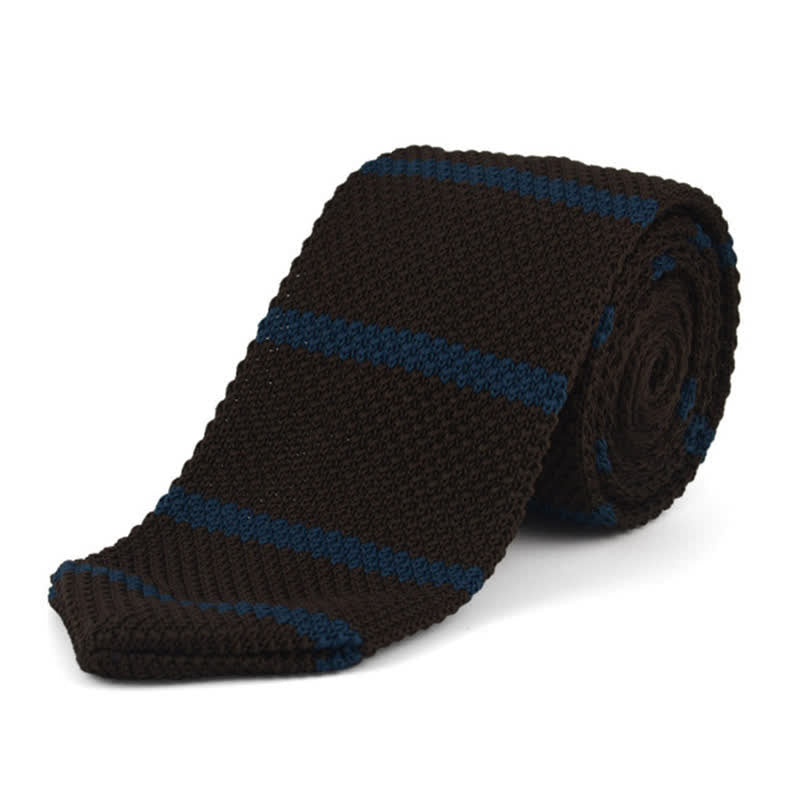 Men's Horizontal Stripes Knitted Necktie