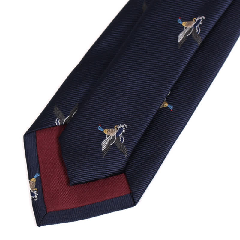 Men's MidnightBlue Flying Ducks Necktie