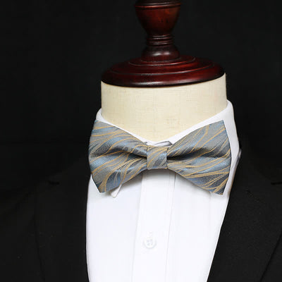 Men's Grayish Blue Spring Breeze Bow Tie