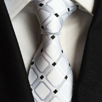 Men's Contrasting Colors Plaid Casual Necktie