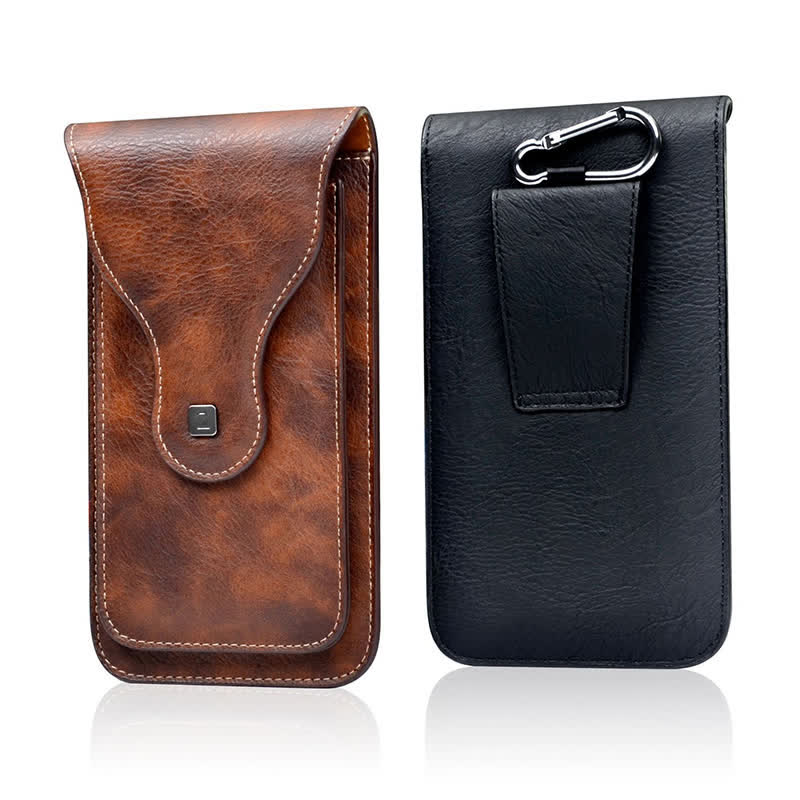 Magnetic Clip Double-layer Mobile Phone Case Belt Bag