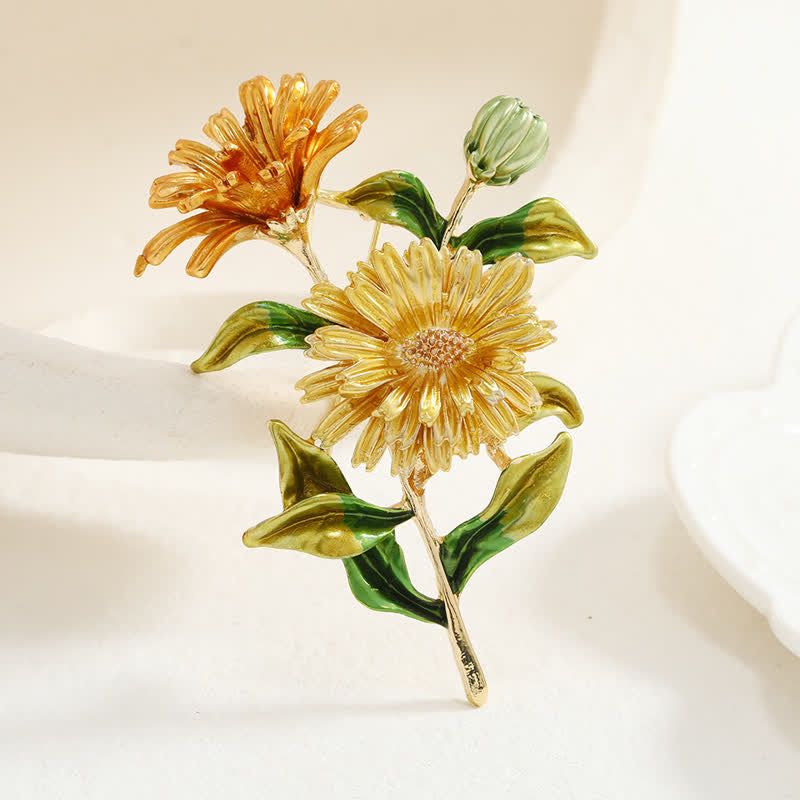 Women's Creative Floral Daisy Brooch