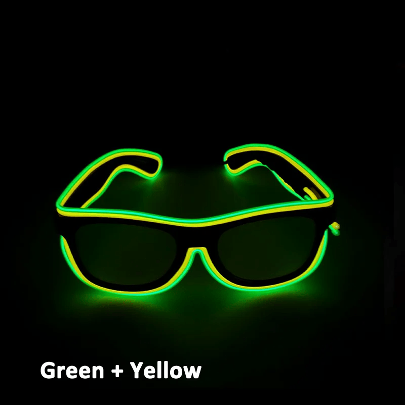 Double Colors Decorative Party Glowing LED Glasses