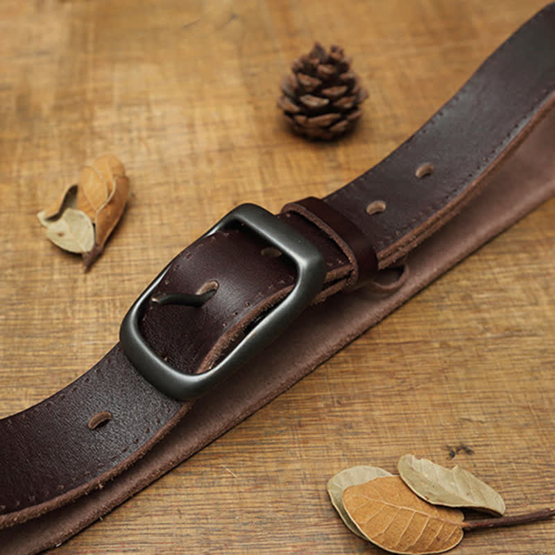 Men's Retro Handmade Trousers Leather Belt