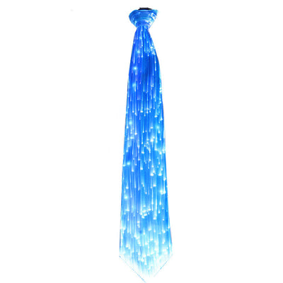 Futuristic Luminous Fiber Optic Glowing Necktie