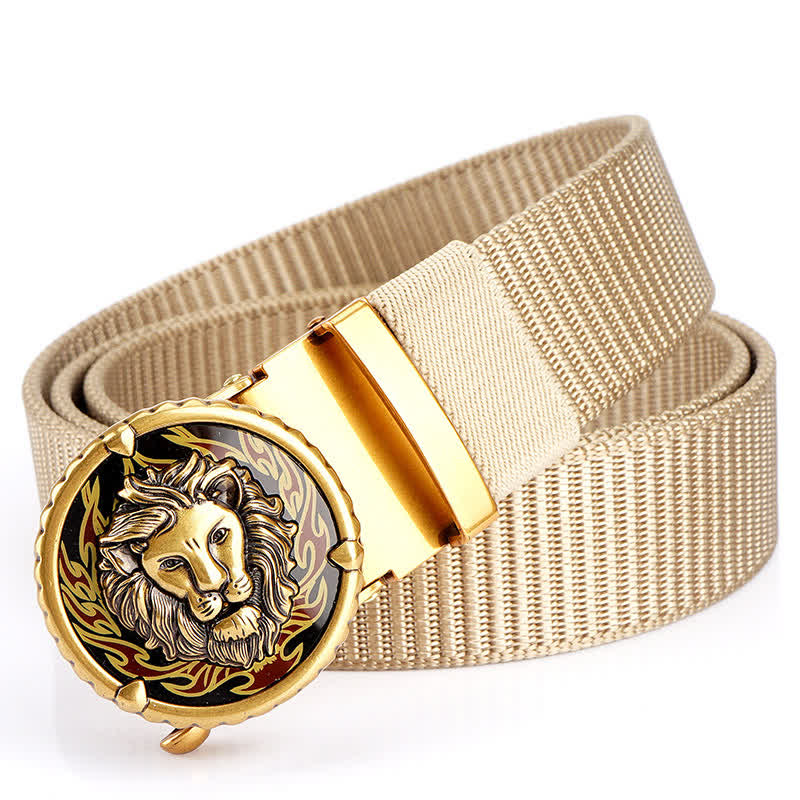 Men's Jungle Lion King Nylon Belt