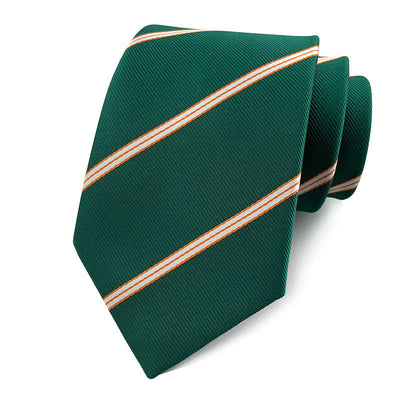 Men's Traditional Repp Striped Office Necktie