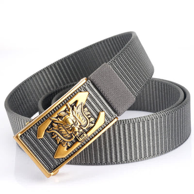 Men's Z Letter Mighty Dragon Nylon Belt