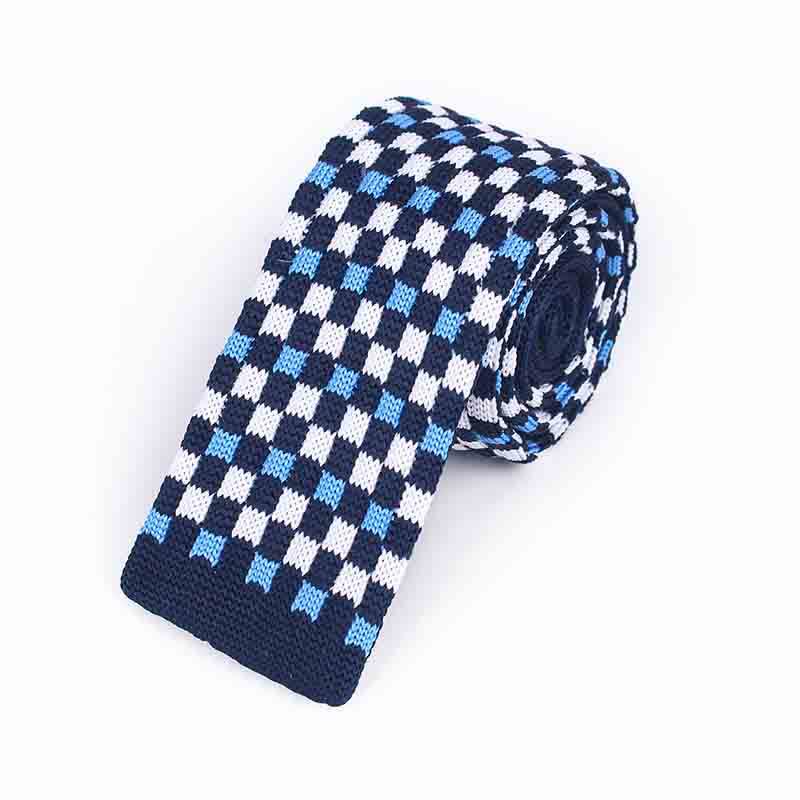 Men's Colorful Pixel Square Knitted Necktie