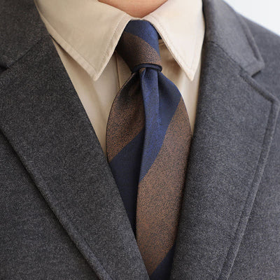 Men's Color Blocking Striped Necktie