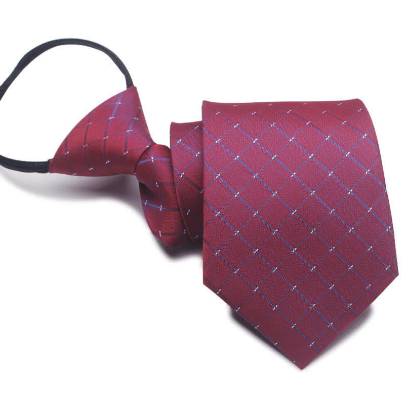 Men's Modern Zipper Tie Businessmen Necktie