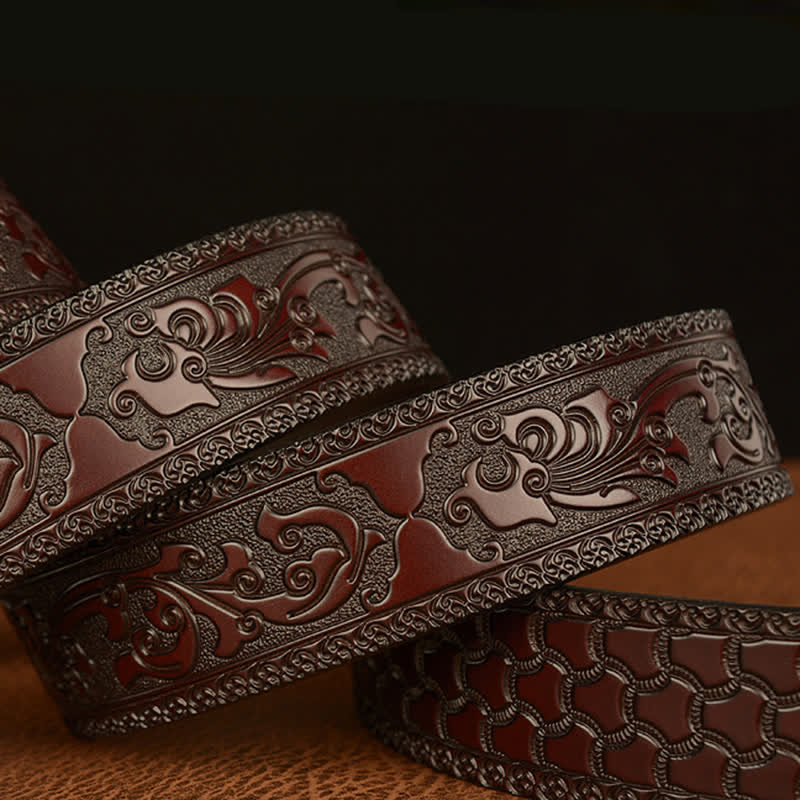 Men's Three-dimensional Eagle Head Leather Belt