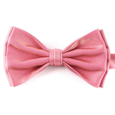 Men's Casual Candy Solid Color Double Layer Bow Tie