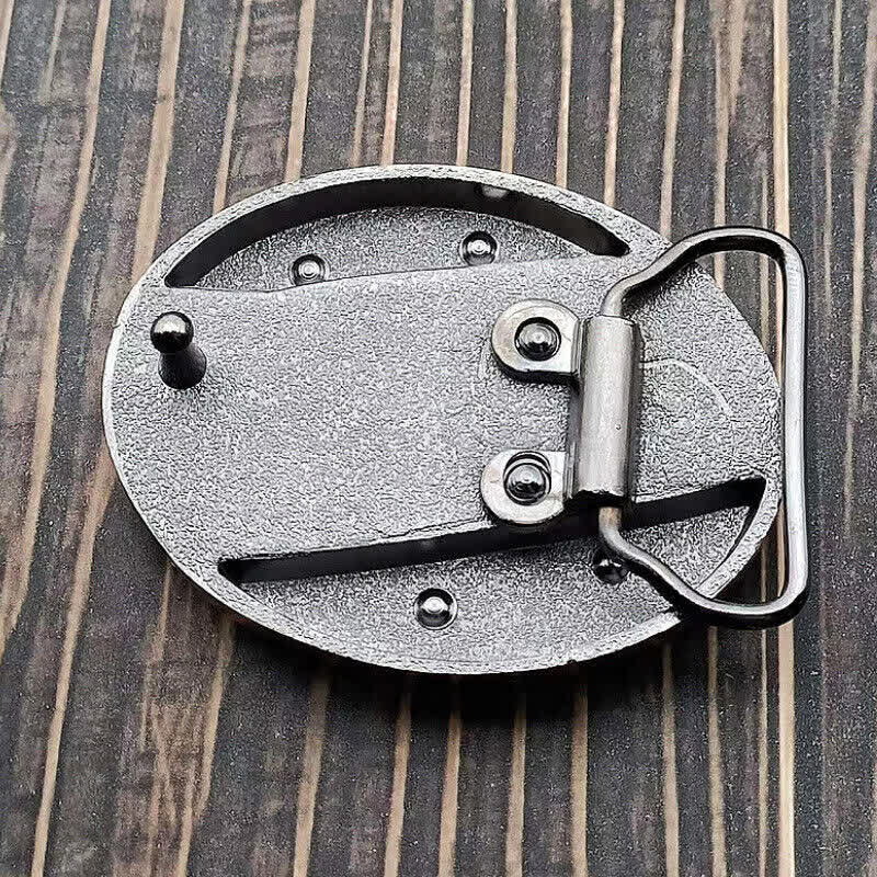 Men's DIY Venomous Cobra Hidden Folding Knife Leather Belt