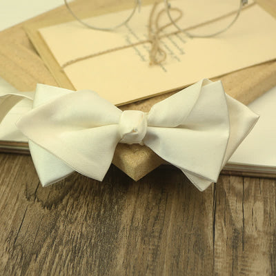 Men's Two Tone Colour Blocking Bow Tie