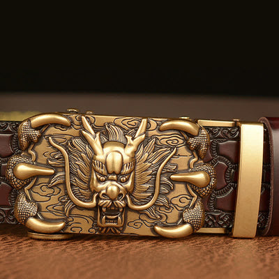 Men's Mighty Dragon Claw Leather Belt