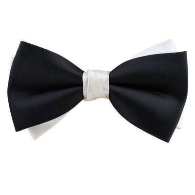 Men's Asymmetrical Two Tone Bow Tie