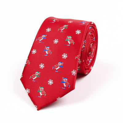 Men's Novelty Christmas Santa Vibe Element Necktie