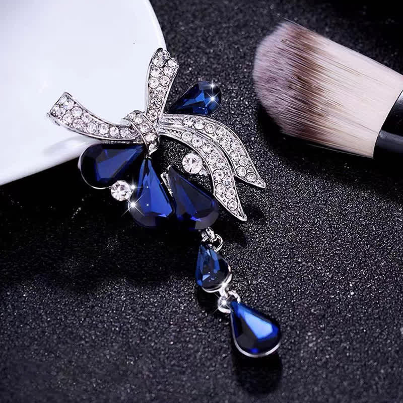 Women's Novelty Teardrop Bowknot Brooch