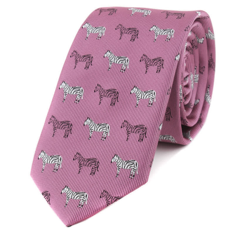 Men's Animals Poker Motifs Necktie