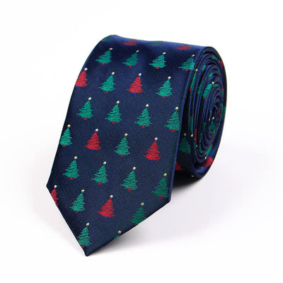 Men's Novelty Christmas Santa Vibe Element Necktie