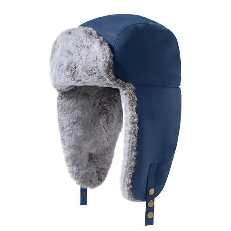 Skiing Windproof Faux Rabbit Fur Trapper Hat