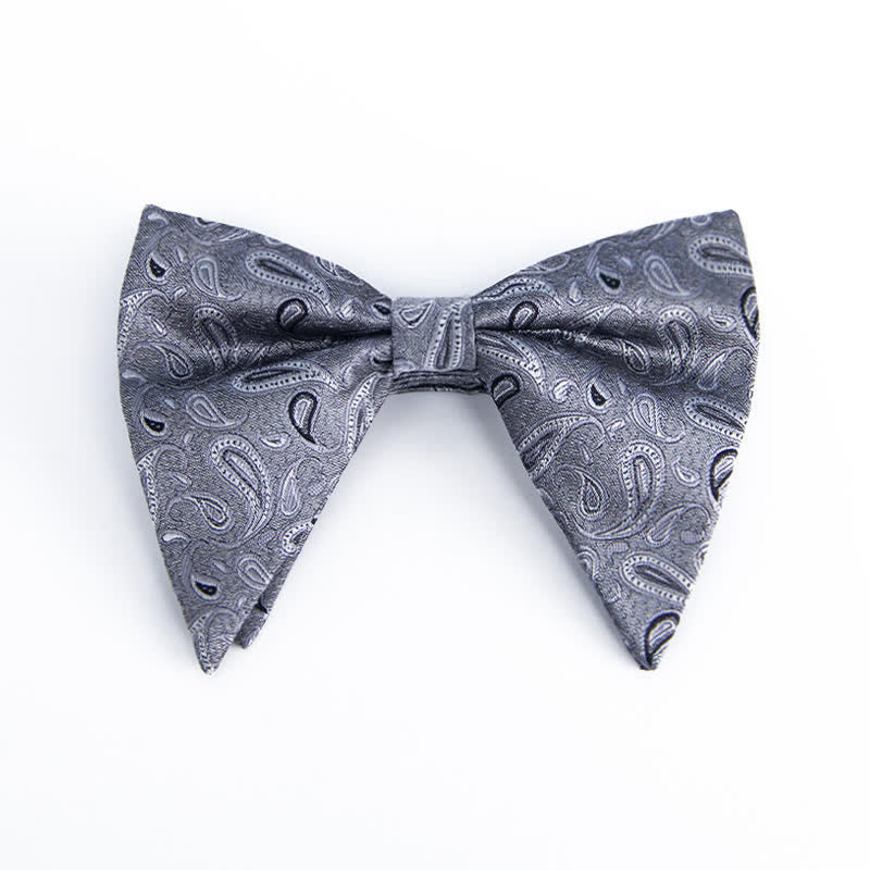 Men's Colorful Paisley Oversized Pointed Bow Tie