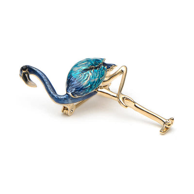 Women's Exotic Enamel Flamingo Brooch