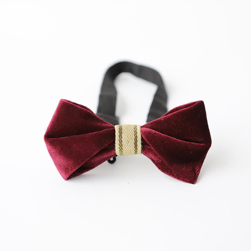 Men's Twisting Velvet Bow Tie
