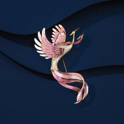 Women's Flying Two Headed Phoenix Brooch