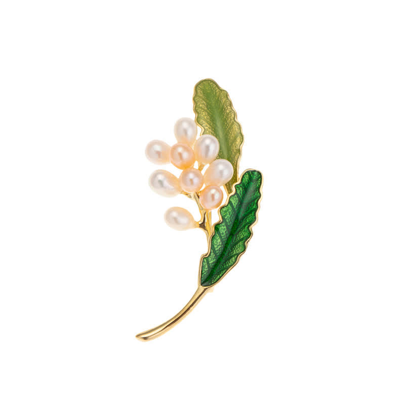 Women's Freshwater Pearl Jasmine Brooch