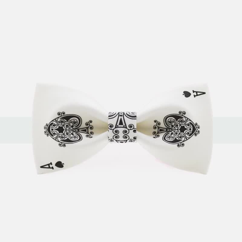 Men's Poker Ace of Spades Bow Tie