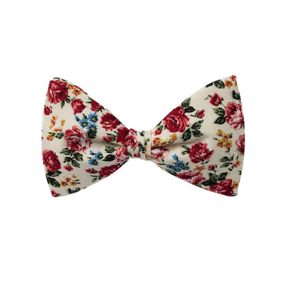 Men's Graphic Floral Wedding Bow Tie