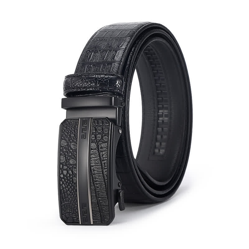 Men's Luxury Crocodile Skin Pattern Leather Belt