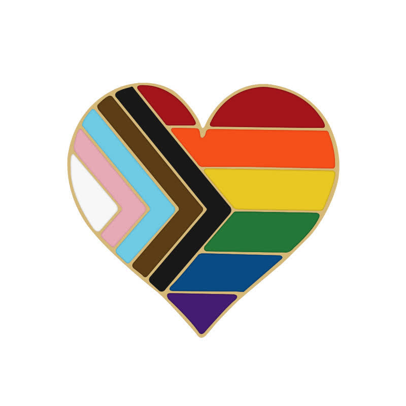 3Pcs Show Your Pride Rainbow Flag Brooch